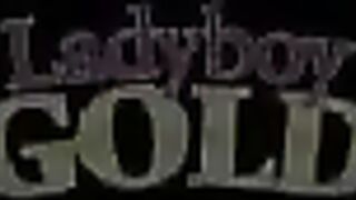 Enchanting t-girl massages her anus with dildo