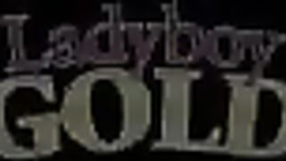 Red head ladyboy strokes her butthole with toy