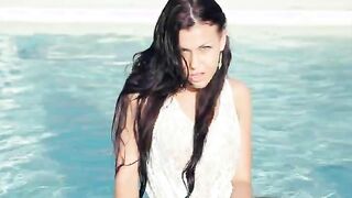 Incredible pool wow sex with hot model