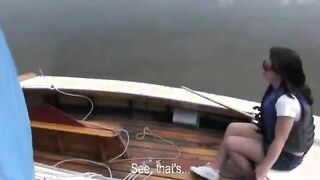 Lovely amateur Czech girl gets naked and slammed on a boat