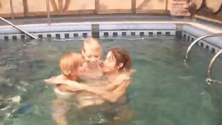 Three serbian teenies in the pool