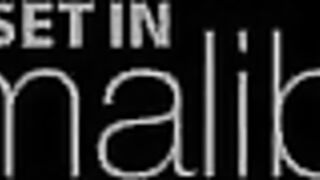 Blonde woman Francesca during sunset