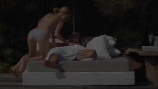 True love sex behind the swimmingpool