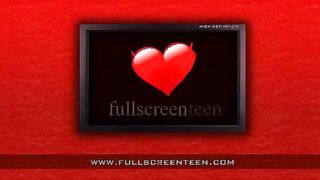 Teen girl in lingerie masturbates at home