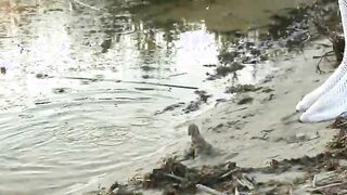 Petite 18 years old coed Loly on beach