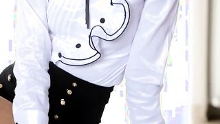 Incredible babe in heels undress snatch