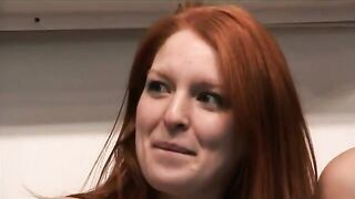 Slutty cfnm nasty hoes give handjob