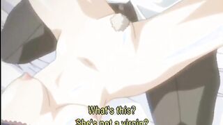 Caught hentai brutally double penetration by bandits