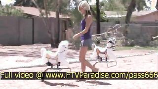 Virgin Teen Babe Posing Outdoor