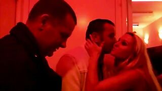 Hungry real amsterdam blonde sucks on cock