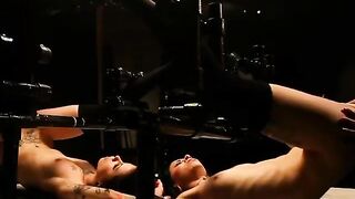 Lezdom alt fetish threesome