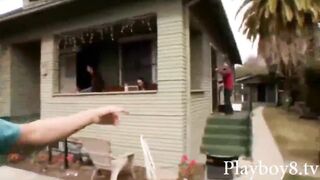 Two naughty blondes and a brunette in this amazing group sex