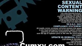 Oiled Ebony Butt Flashing And Pussy Fucked