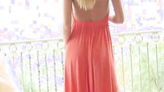 Inventive Awesome Girl Masturbating Outdoor