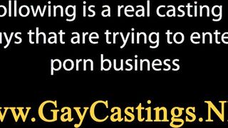 Bisexual dude fucked at a gaycasting