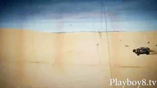 Pretty and sexy ladies doing freaky things on the desert