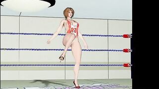 3D hentai smackdown in the ring