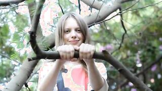 glamorous skinny girl Gloria opening