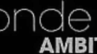 Two blondes threesome with lucky poove