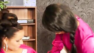 Watch these sexy glam euro lesbians