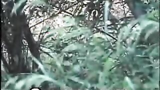 Threesome Afro Lesbian Toy Fucking