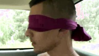 Horny amateur blindfolded and sucked by hungry guy