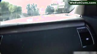 Shani Reid sucks off on backseat