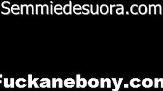 Guy Fucking Hot Black Pussy From Behind