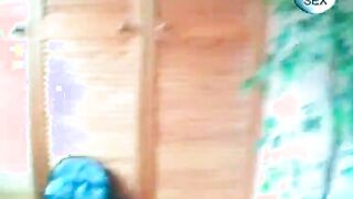 Busty brunette slut gets her wet cock