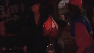 Big-titted bitch rams shaft in mouth and pussy