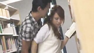 Shy School Teen molested in Bookstore