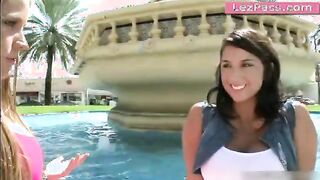 Love making by lesbian pornstars  with  Mercedes Lynn, Mila Treasure, Evi Fox