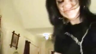 Housewife strokes husbands big hard dick