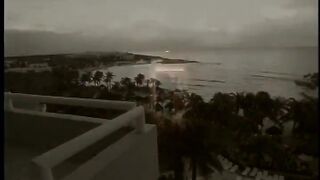 Hot fuck in the balcony with an amazing view