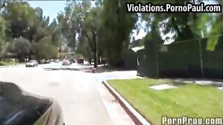 Girls big tits revealed in public