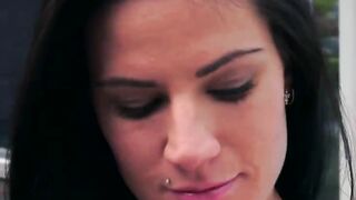 Hung grandpa getting teen blowjob