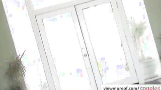 Horny and busty pornstar Gracie Glam fucks with mature and erotic couple