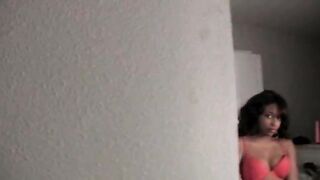 naughty black piss slut in lingerie