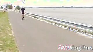 Outdoor Group Cock Guzzling