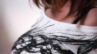 breasty asian making herself