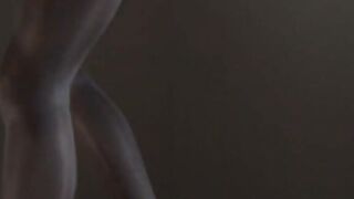 Babe love pose with strap om