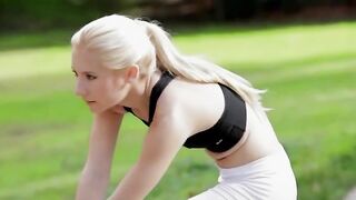 ultra glamorous blonde in my bedroom