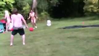 Young horny couple fucking in public