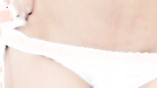 sweet blonde on the black bed