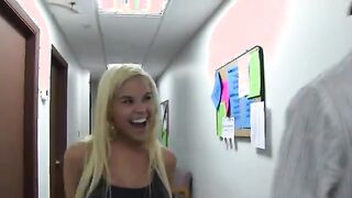 Group of horny girls loving on college