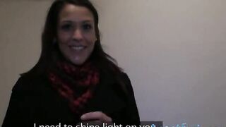 Curvy amateur Samia pussy ripped and facialed for money