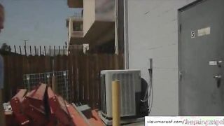 Goth beauty school girl fucks with two huge cocks and get plastering facial