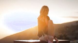 Sunset in Malibu in art finger movie