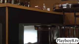 Horny couple stole money from the cash register and pounding