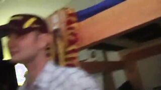 Young college students enjoying coitus